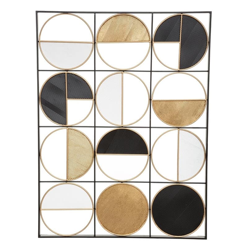 Atmosphera Wanddecoratie - Metaal, Multikleur, 76 x 101 cm