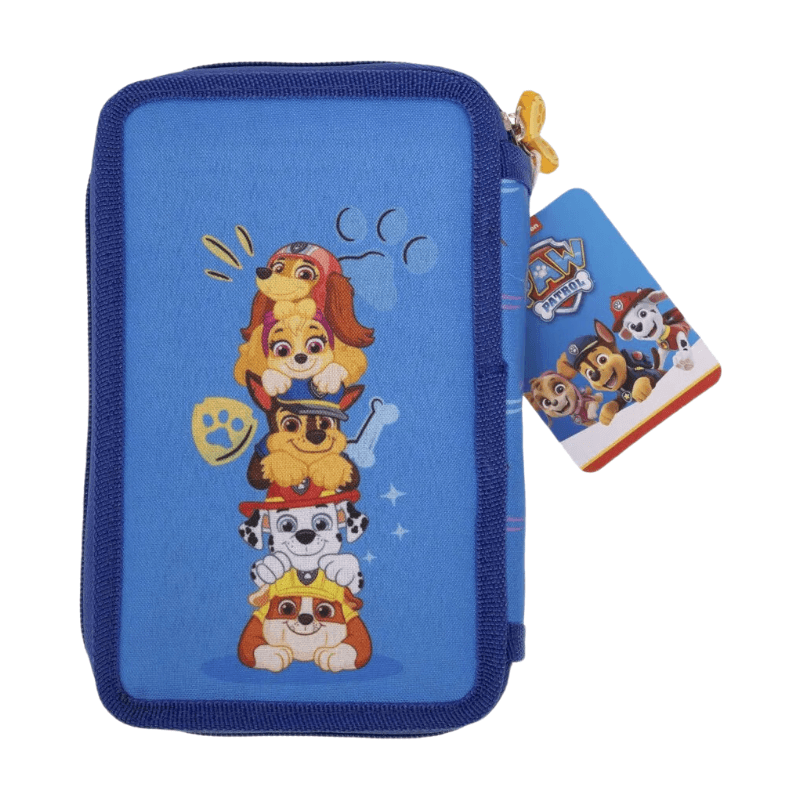 Paw Patrol Dubbele Pennenzak - 19 x 12 x 4 cm, 22 stuks