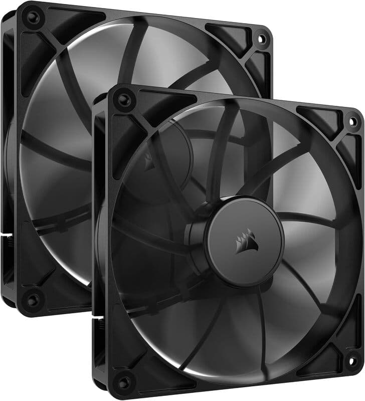 Corsair RS140 computer behuizing ventilator 14 cm zwart, 2 stuks