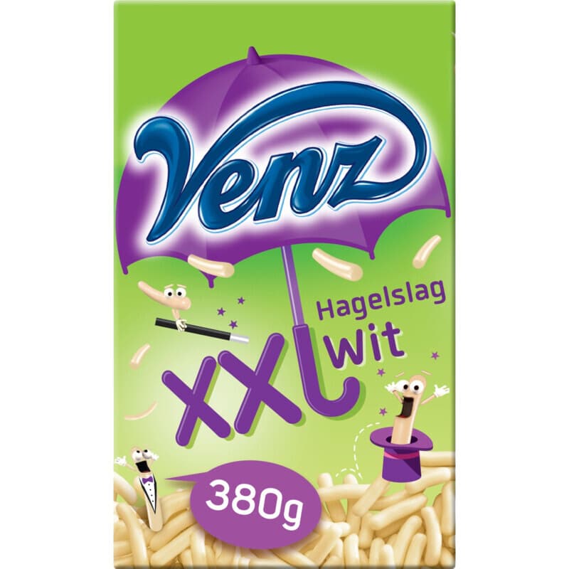 Venz XXL Witte Sprinkles - 380 g
