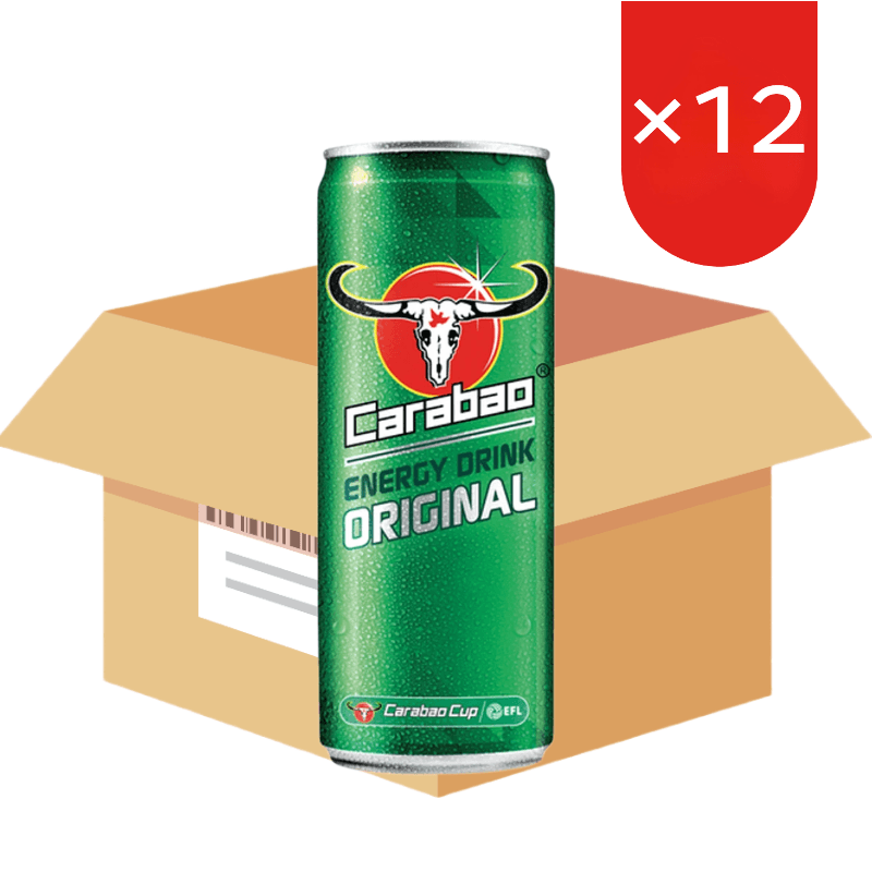 Carabao koolzuurhoudende energiedrank 330 ml x 12