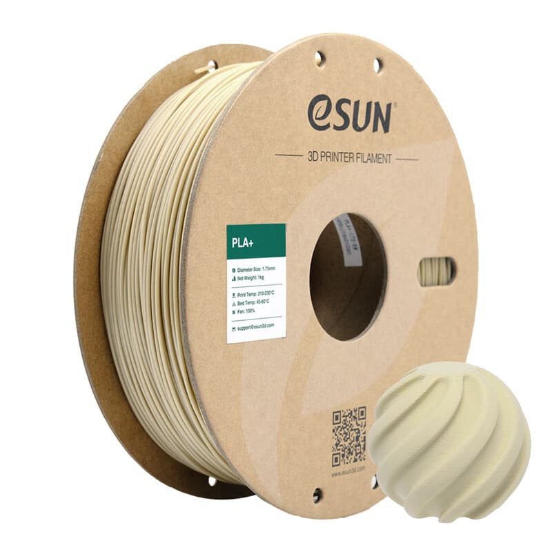 eSun - PLA+ Filament, 1.75mm, Bone White - 1kg