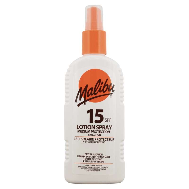 MALIBU 200ML SPF 15 LOTION SPRAY