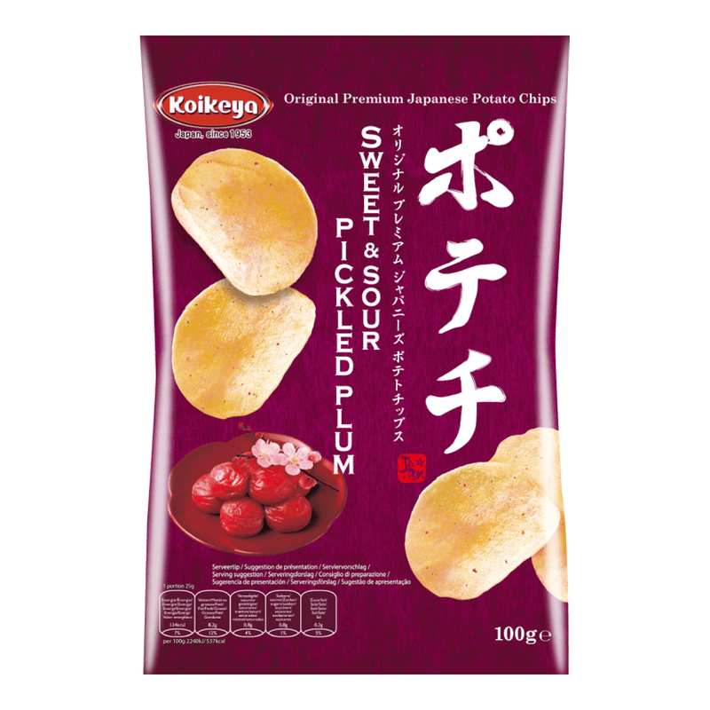 Koikeya aardappelchips zoetzure ingelegde pruim - 100 g
