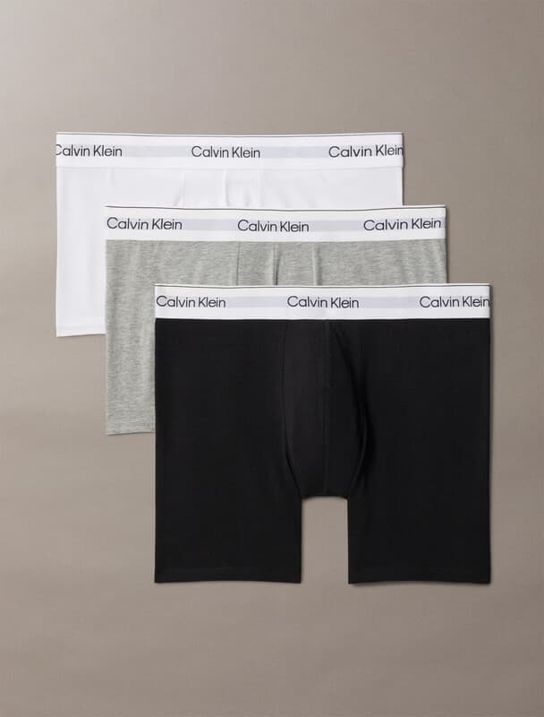 Calvin Klein 3 pack slip-boxers - Icon Cotton Stretch - zwart, wit, grijs 4XL