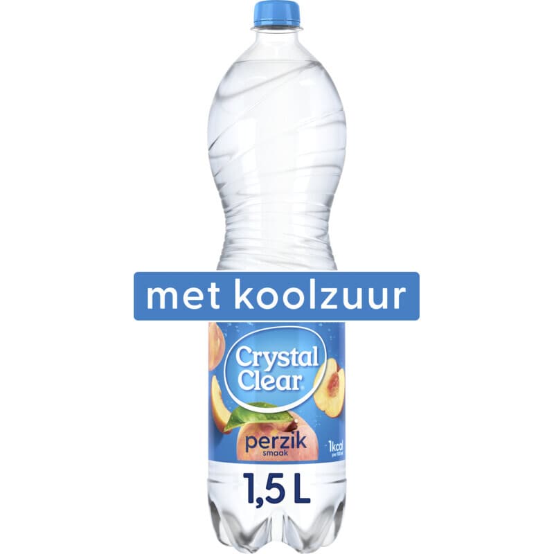 Crystal Clear Sprankelend Perzik Smaak Water - 1.5 L