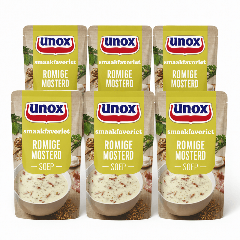 Unox Romige Mosterdsaus - 6 x 570 ml