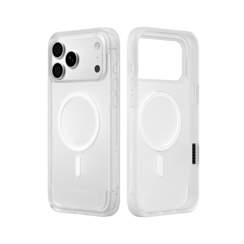 RHINOSHIELD MagSafe Telefoonhoesje, compatibel met iPhone 17 Pro Max & iPhone 18 Pro Max, SolidX, versterkte schokabsorberende bescherming, minimalistisch en slank design met bescherming van militaire kwaliteit, Mat transparant