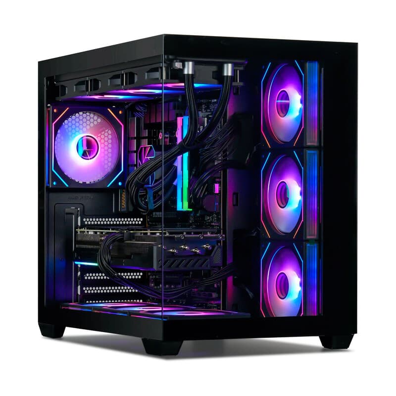 Gaming Desktop PC Ryzen 7 7800X3D, GeForce RTX 5080, 32 GB DDR5, 1 TB NVMe SSD, Windows 11 Proefversie