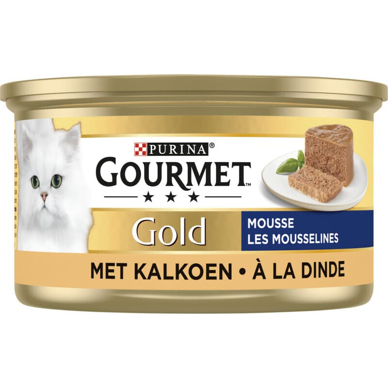 Gourmet Gold kattenvoer blik kalkoen 85 g