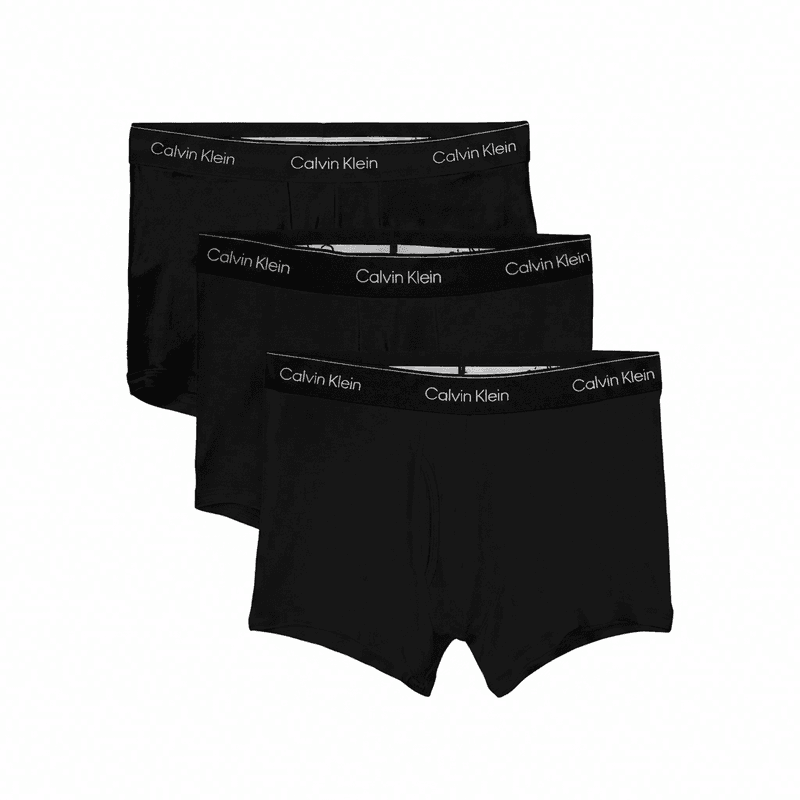 Calvin Klein 3-pack trunks - Icon Cotton Stretch - zwart 2XL