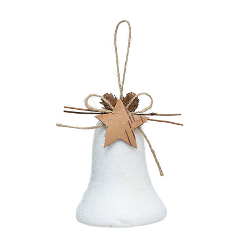 Feeric Sneeuwbel Ornament - Wit, 10 cm