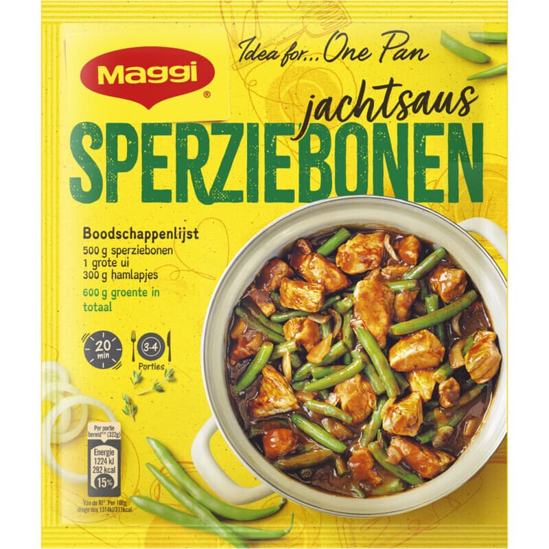 Maggi One Pan Groene Bonen Met Jachtsaus - 54 g