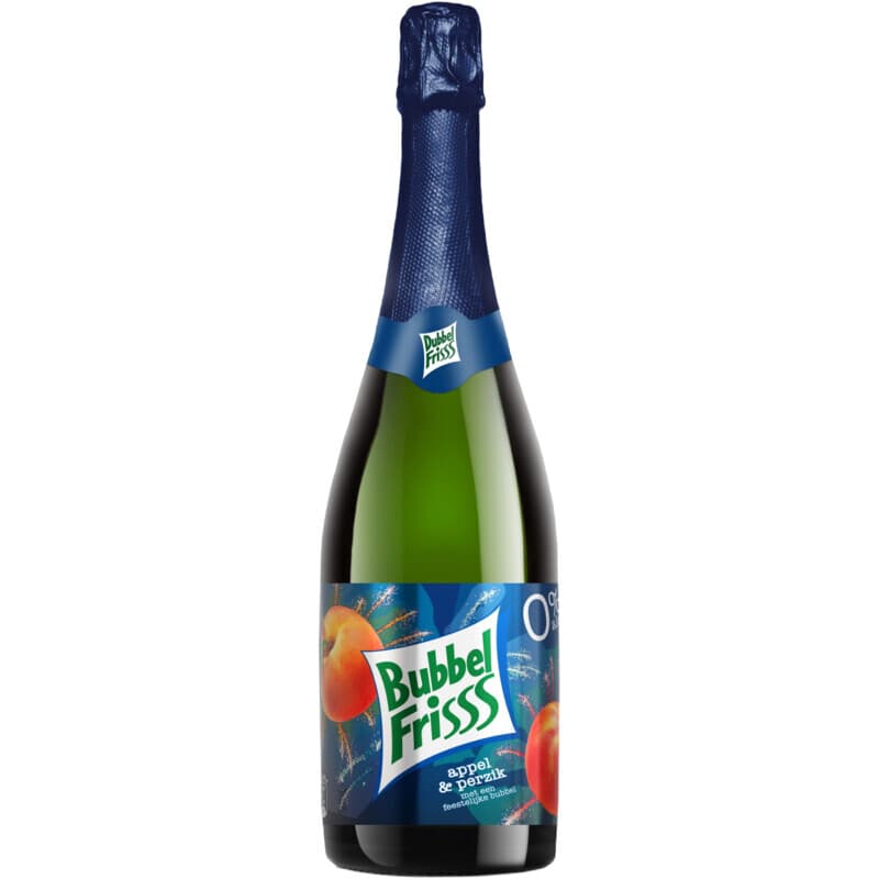 DubbelFrisss Appel&Perzik 0% Alc. 0,75 L