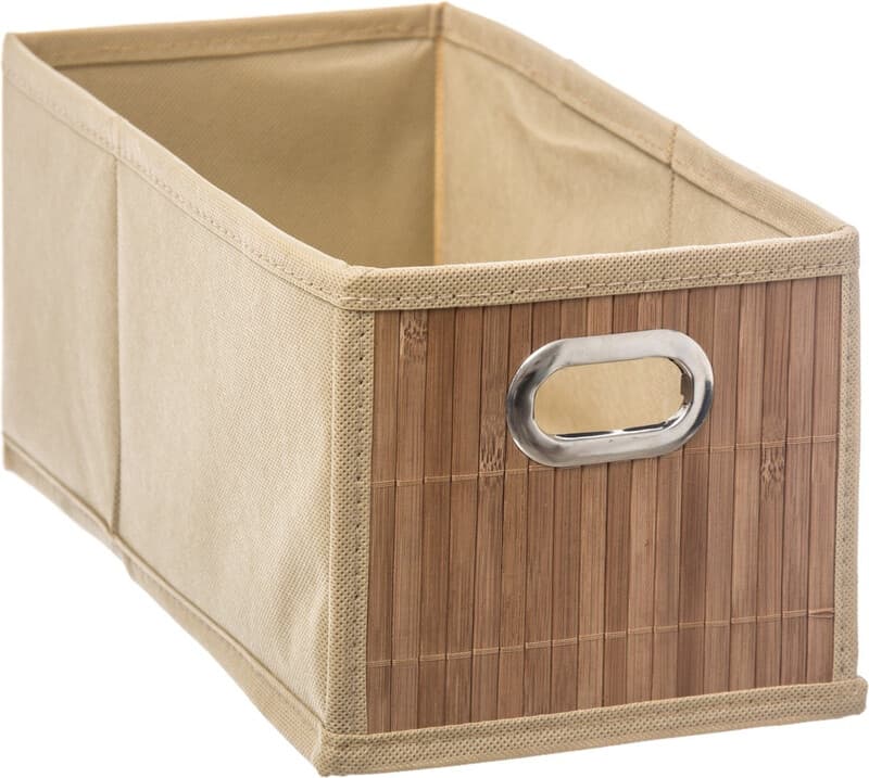 5five Bamboe Opbergmand - 15 x 14 x 31 cm, beige
