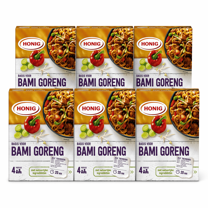 Honig Basis Bami Goreng - 6 x 67 g