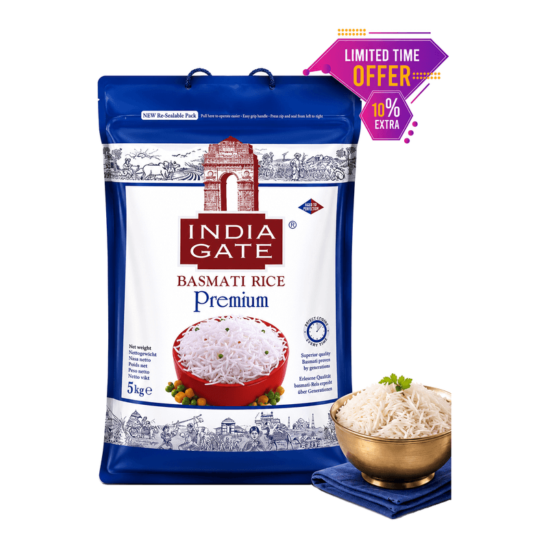 India Gate Basmati rijst premium 5 KG
