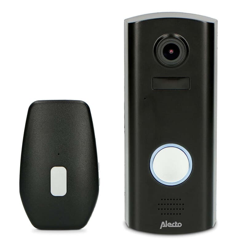 Alecto videodeurbel met camera en deurbelklopper