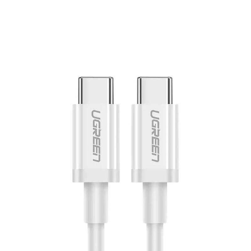 UGREEN USB 2.0 Type C M-M kabel wit, 1,5 m, compatibel met iPhone 17/16/15, Google Pixel 4, Samsung Galaxy S20, Huawei P30 enz.