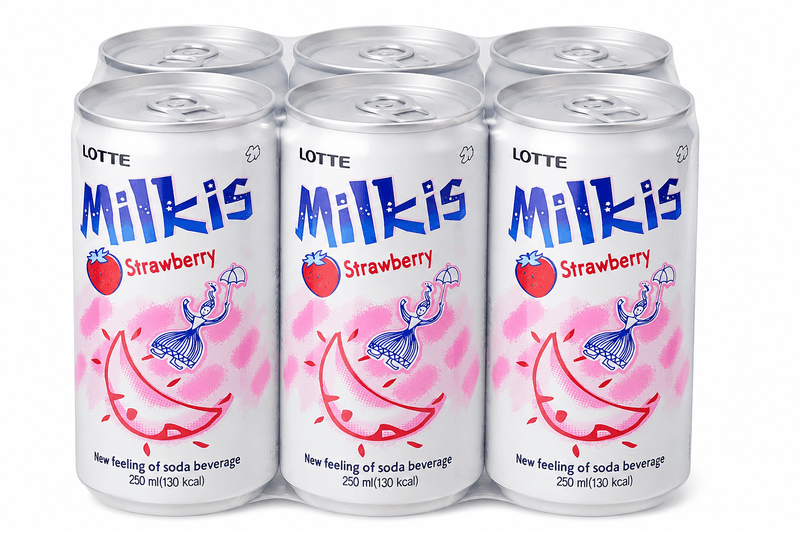 LOTTE Milkis Aardbeien Frisdrank 6×250 ml
