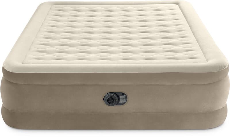 Intex Ultra plush luchtbed queen - 152 x 203 x 46 cm, beige