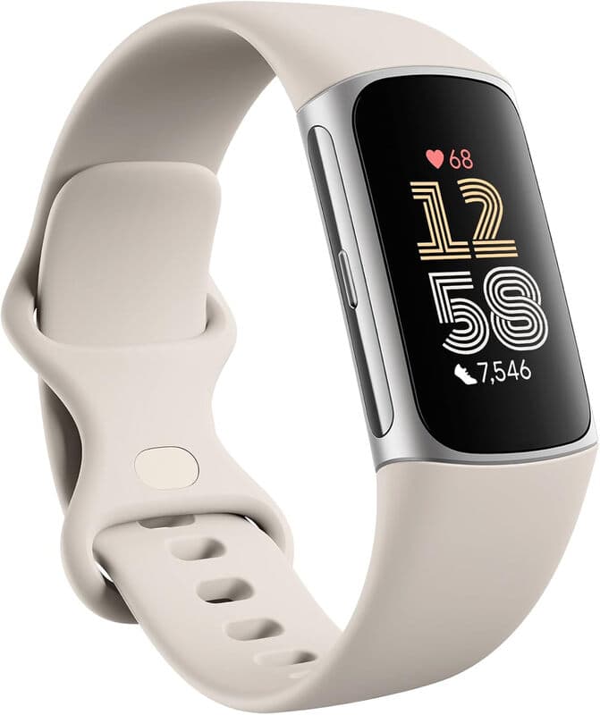 Fitbit Charge 6 fitnesstracker - Porcelain/Silver