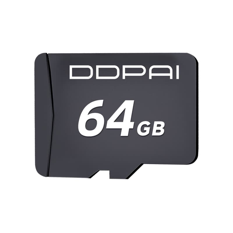 DDPAI 64 GB SD-kaart Class 10 voor dashcam, auto-camera, auto-DVR en adapters