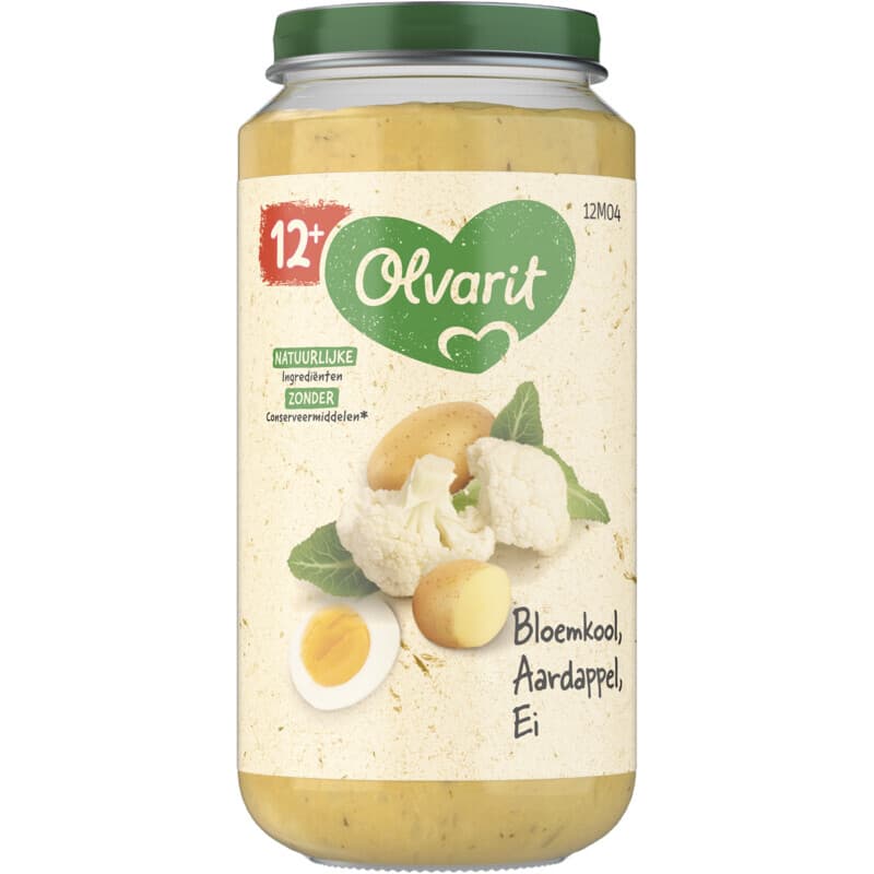 Olvarit Bloemkool Aardappel Ei 12 maanden+ 250 g