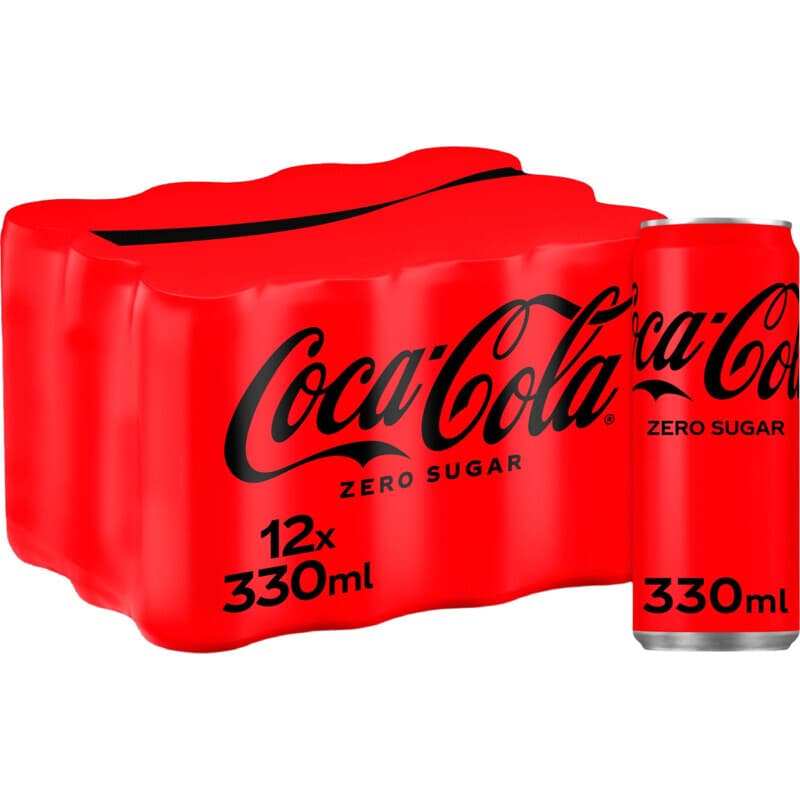 Coca-Cola Zero Sugar Frisdrank - 12 x 330 ml