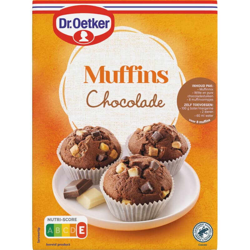 Dr. Oetker Chocolade Muffins - 345 g