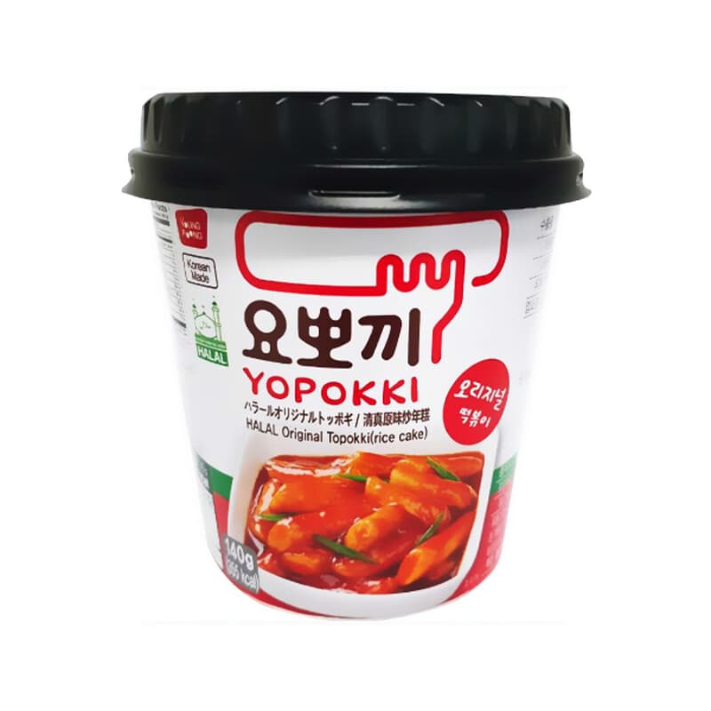 Young Poong Yopokki Halal instant topokki-beker 140 g