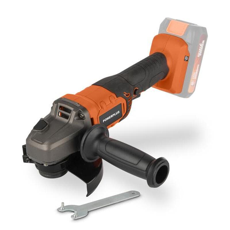 POWERPLUS POWDPO5000 Accu Haakse Slijper - 20 V - 125 mm - Gereedschap Zonder Accu en Lader