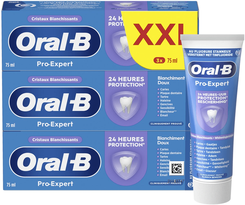 Oral-B Pro-Expert zachte whitening tandpasta - 3 x 75 ml