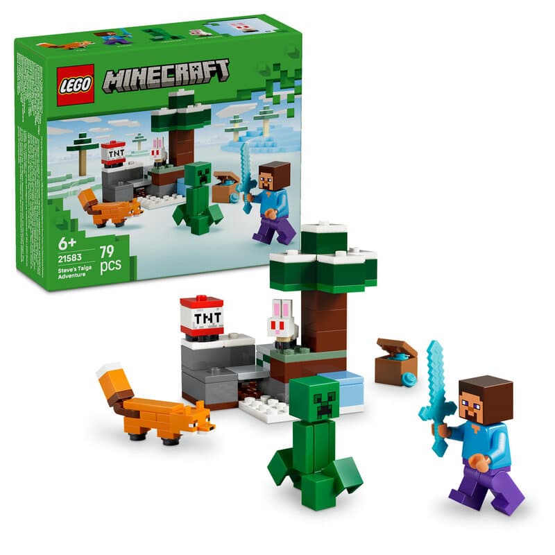 LEGO Minecraft 21583 Steve's Taiga-avontuur