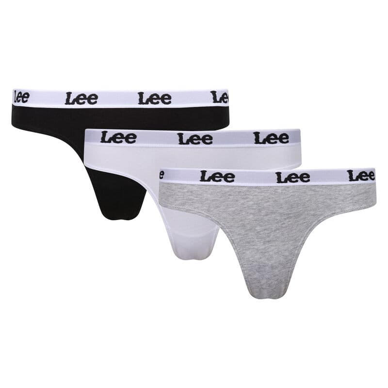 LEE BRIEF Diana zwart/wit/grijs gemêleerd, maat S