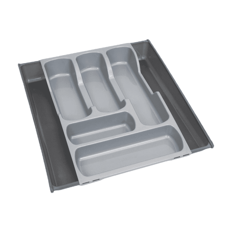 Curver Bestekbak - 5 vaks - Uitschuifbaar naar 7 vaks - 42x30/52x6 cm