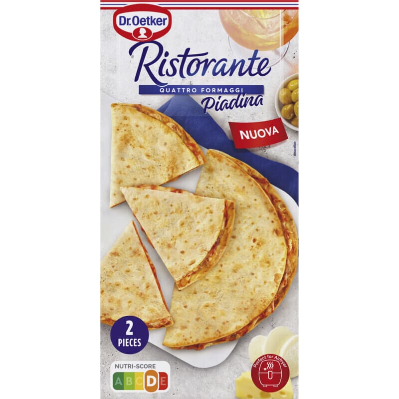 Dr. Oetker Ristorante Piadina Quattro Formaggi Flatbread - 2 pcs