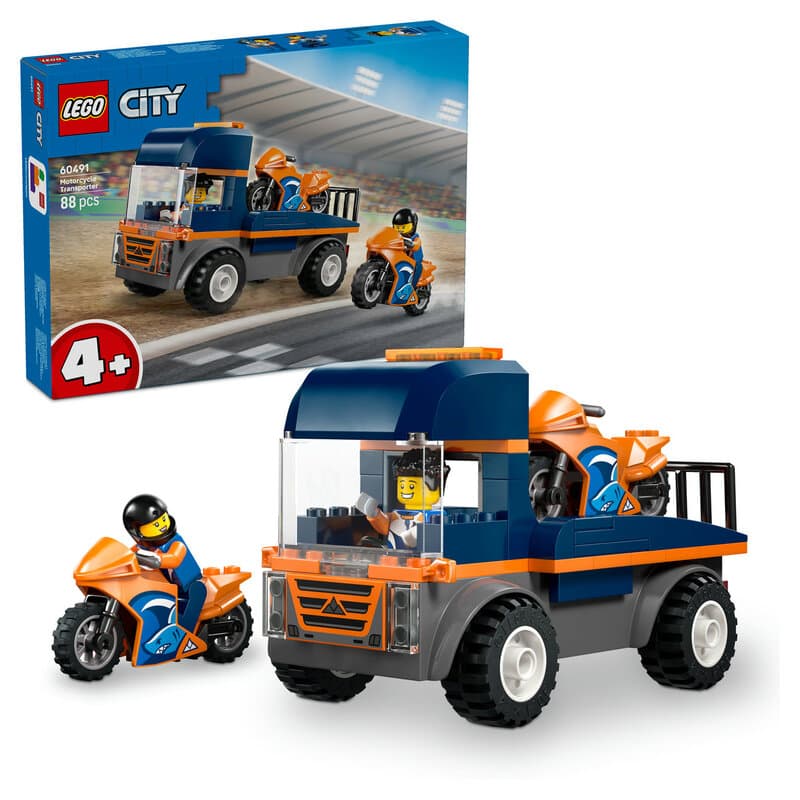 LEGO City 60491 Transportwagen voor motoren