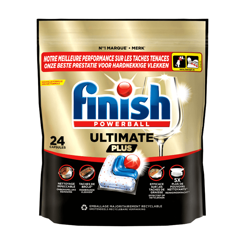 Finish Ultimate Plus vaatwastabletten - 24 capsules