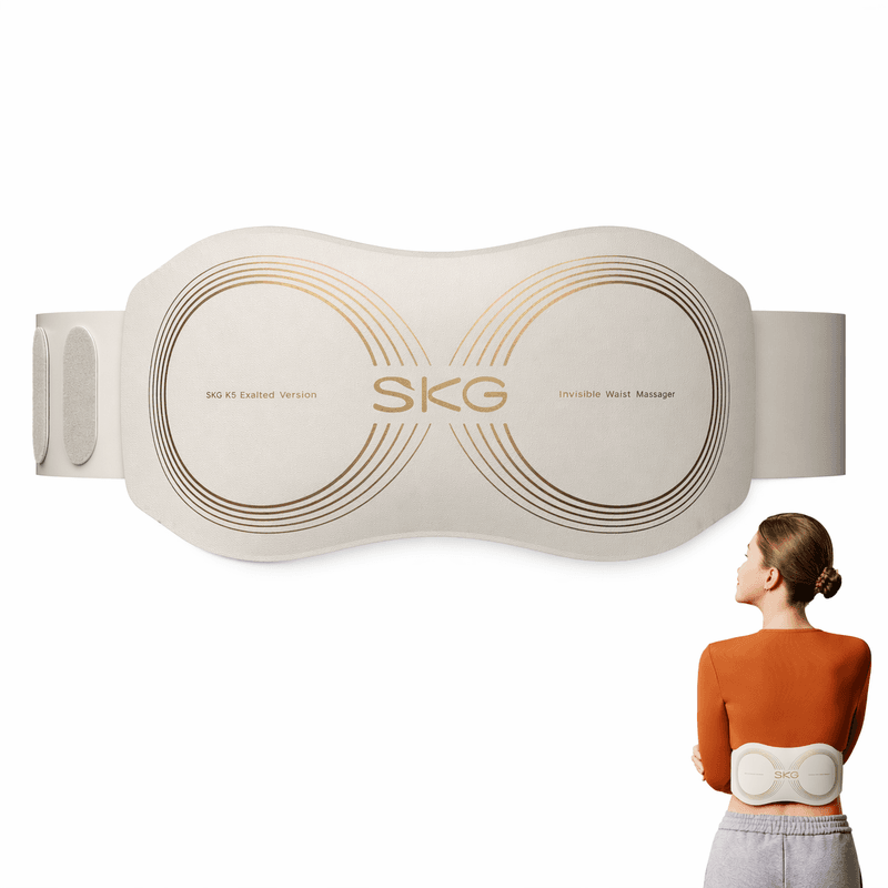<Joybuy Exclusive> SKG W7 Pro Taille Massager 11 Standen 2 Massagekoppen 3 Niveaus van Warme Kompressen Cadeau voor geliefde