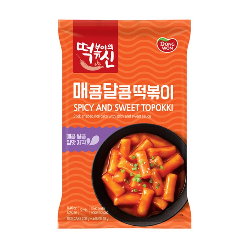 Dongwon Pittige&Zoete Topokki 240g zak