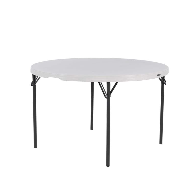 Lifetime Ronde Vouwnesttafel - 121 cm, Amandel