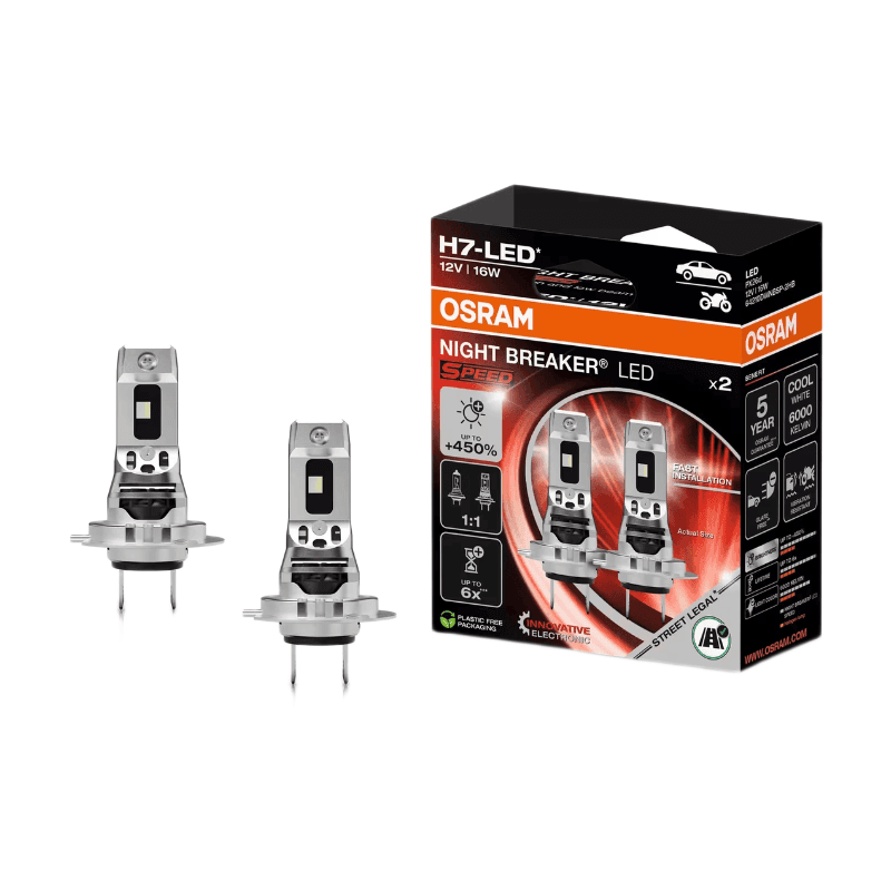 Osram Night Breaker Speed LED H7 64210DWNBSP-2HB set-450% !