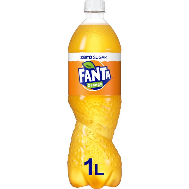 Fanta Orange Zero Sugar Soda - 1 L