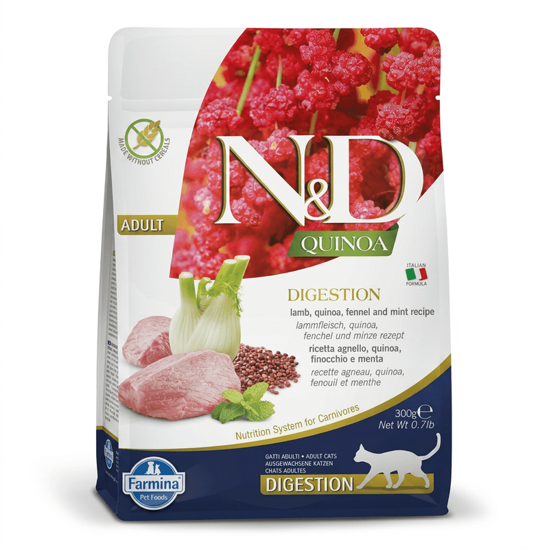 Farmina N&D Quinoa - Adult kat - Digestion Lam - 300gr