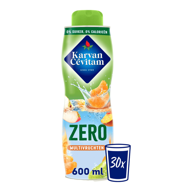 Karvan Cevitam Multifruit Sirop - 600 ml, Zero Sugar