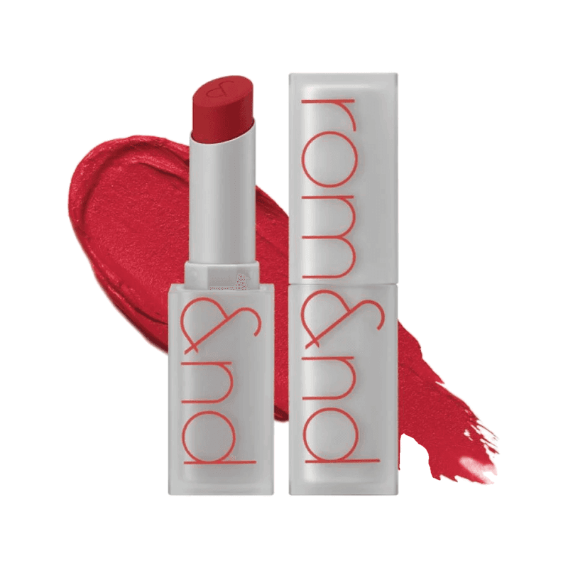 rom&nd Zero Matte Lipstick 17 Red Heat in het Nederlands: rom&nd Zero Matte Lipstick 17 Rode Hitte