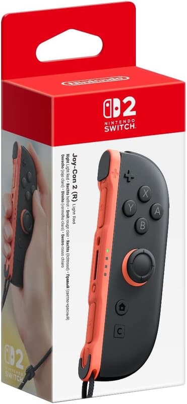 Officiële Nintendo Switch 2 - Joy-Con 2 (R) - Lichtrood (Switch 2)