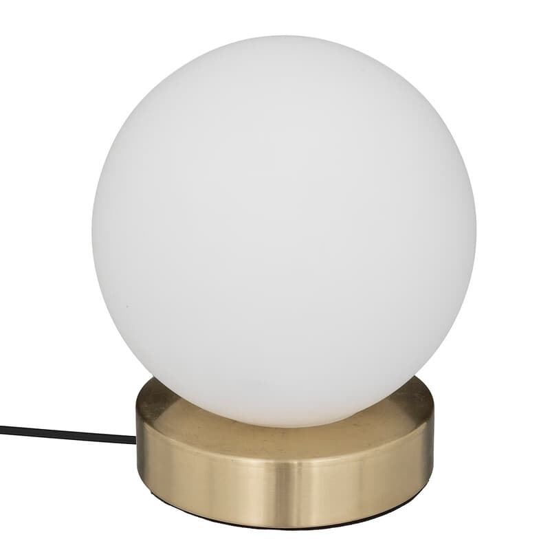 Atmosphera Dris Glazen Bal Lamp - 16 cm, Gouden Metaal