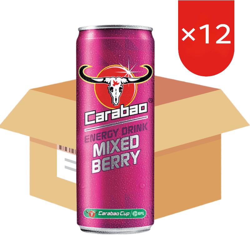 Carabao Energy Drink Mixed Berry - 330 ml*12 (Doos)